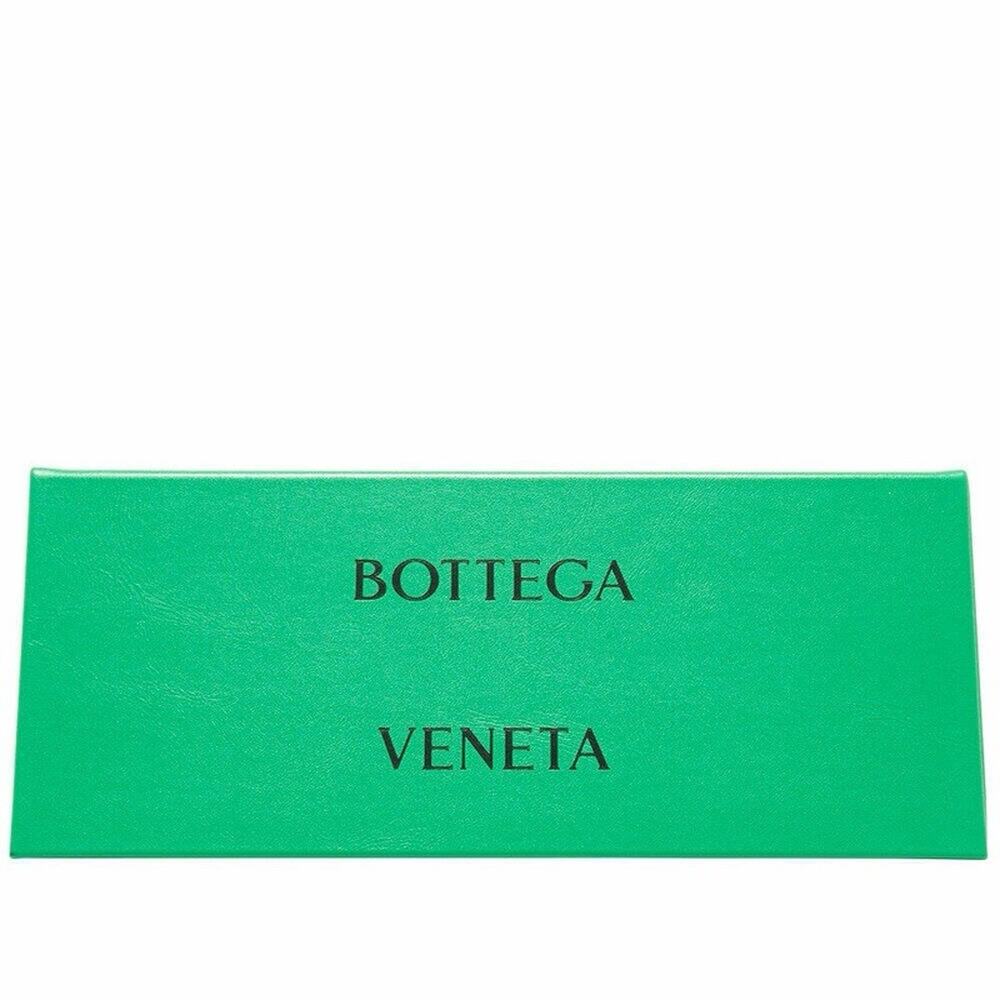 Bottega Veneta BV1012S 007 Silver Brown Lens Square Sunglasses Unisex AUTHENTIC - Picture 6 of 6
